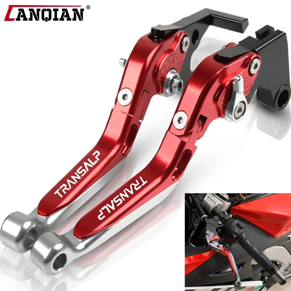 

For Honda TRANSALP 600 VP VR VS 1993 1994 Motorcycle Accessories handbrake Folding Extendable Adjustable Clutch Brake Levers