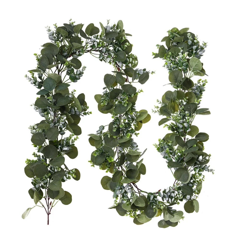 

6 56 Feet Long Simulation Rattan Garland for Wedding and Home Decor Eucalyptus and Orchid Accents for Impressive Decor
