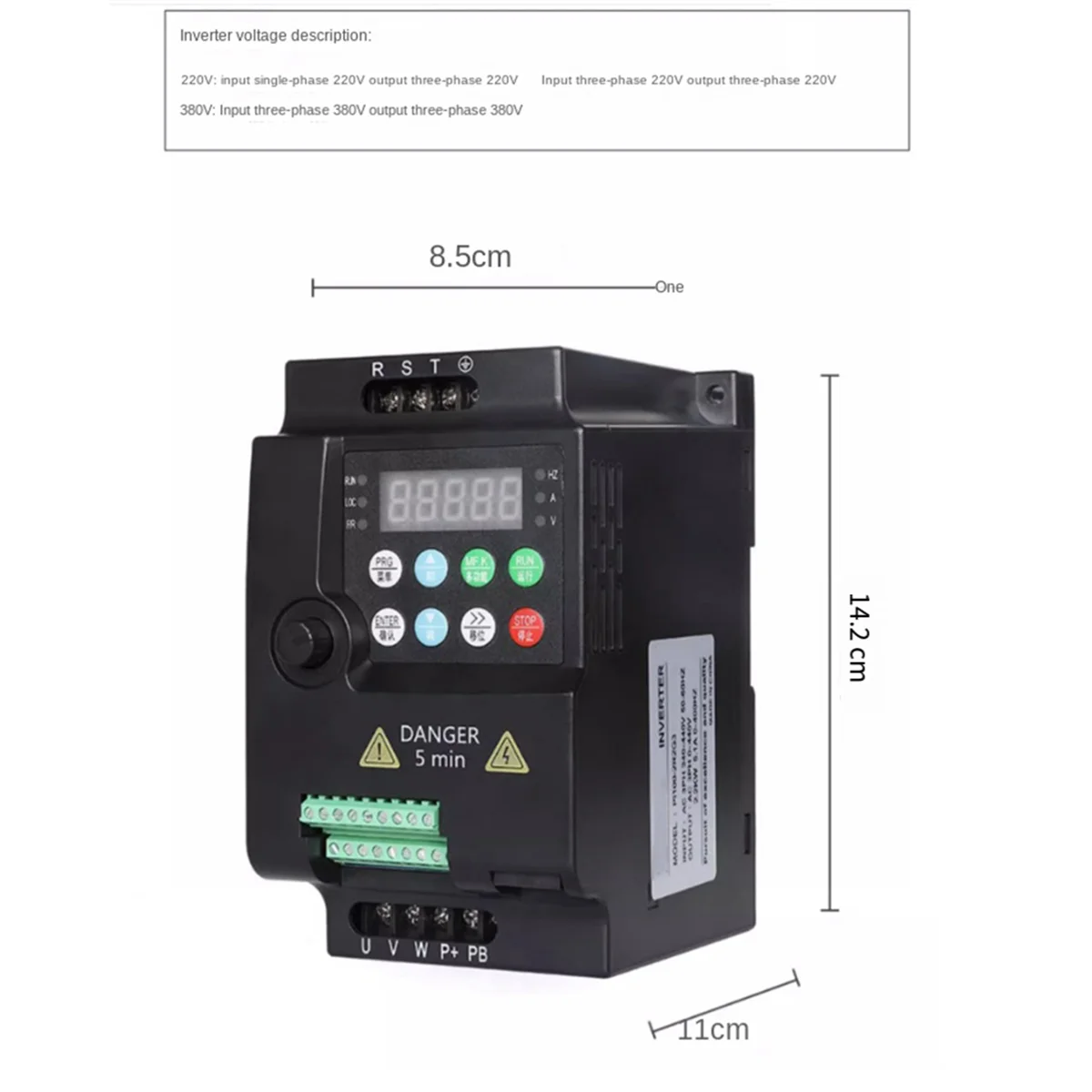 

ABKM Inverter 220V Frequency Inverter 0.75KW Frequency Converter Variable Frequency Drive