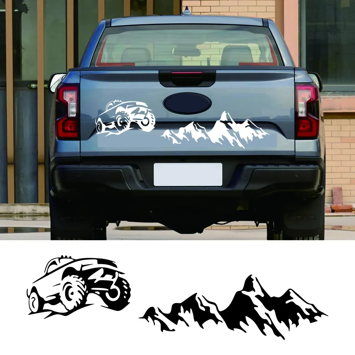 

Pickup Rear Door Bumper Sticker Universal Car Tailgate Decal For Ford F150 Ranger Dodge Ram Toyota Hilux GWM Poer Isuzu Dmax