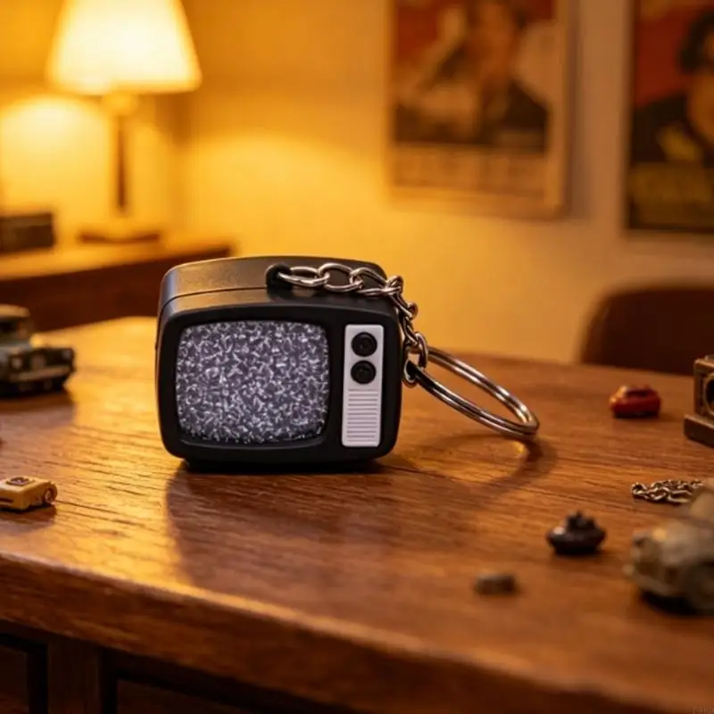Mini Bag Charm with Light-Up Screen for Backpack Carry Use