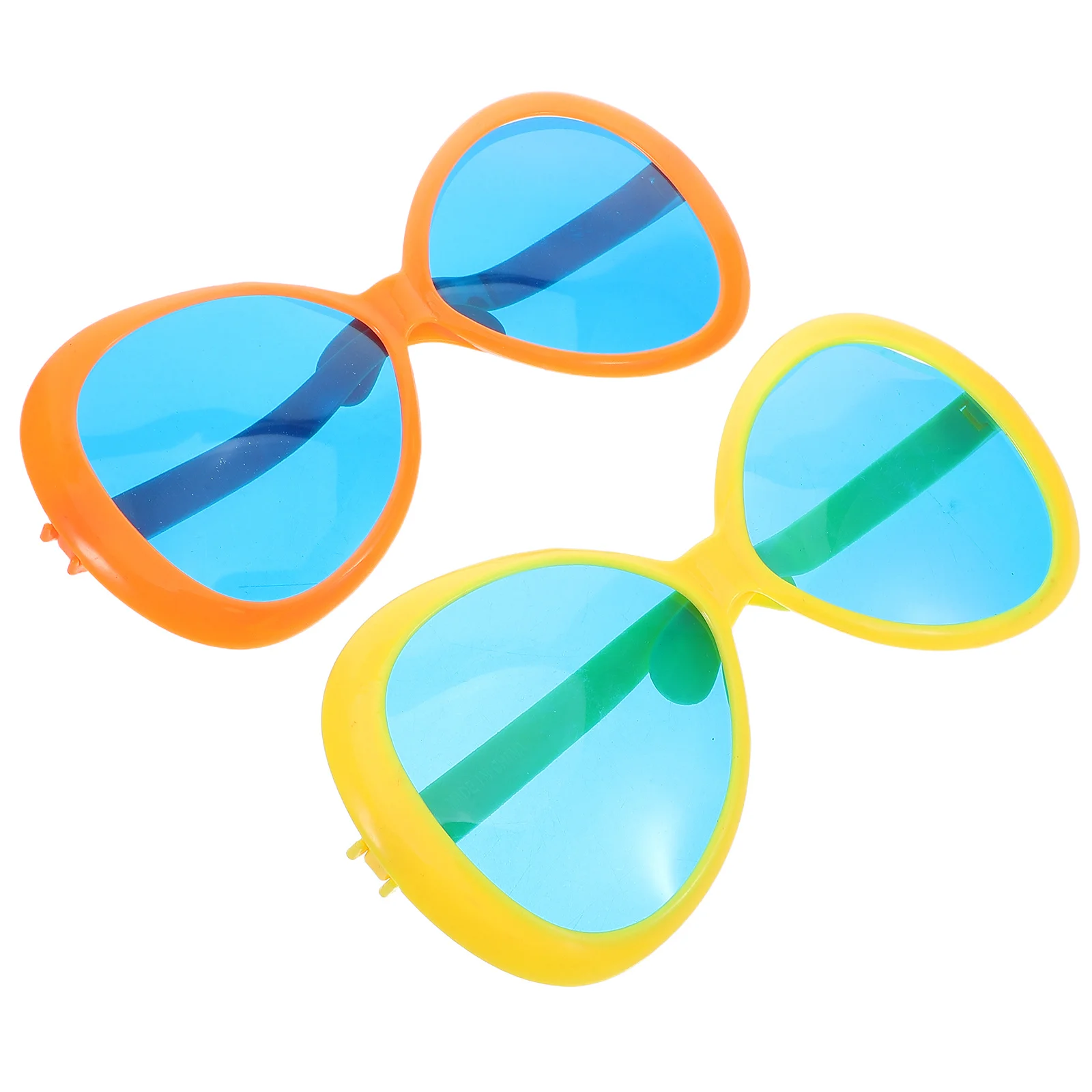 

2Pcs Oversized Hawaiian Sunglasses Jumbo Big Funny Glasses Beach Party Photo Props Novelty Eyewear Summer Vacation Accessories
