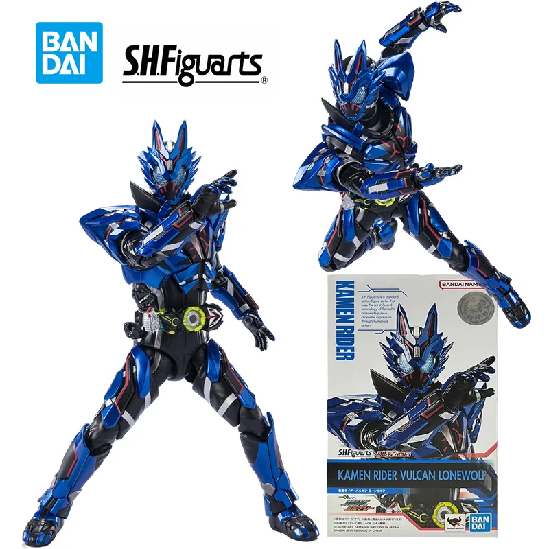 Bandai S.H.Figuarts Kamen Rider Vulcan Lone Wolf Kamen Rider Zero-One Anime Original Action Figure Model Toy Gift Collection