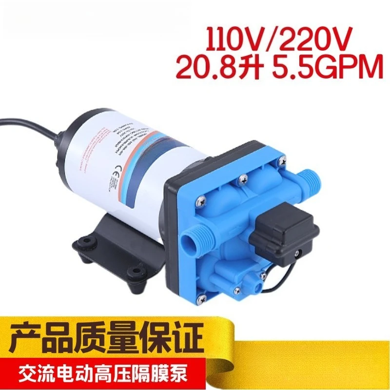 5.5GPM High Flow 110V AC Diaphragm Pump 220V Irrigation Booster Garden Spraying Self Priming Water Pump