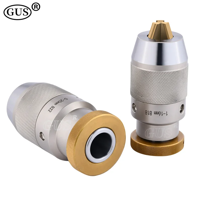 B10 B12 B16 B18 B22 Automatic Self Tighten Keyless Drill Chuck Adapter Holder Taper Hole Lathe Milling Machine CNC Drilling Tool