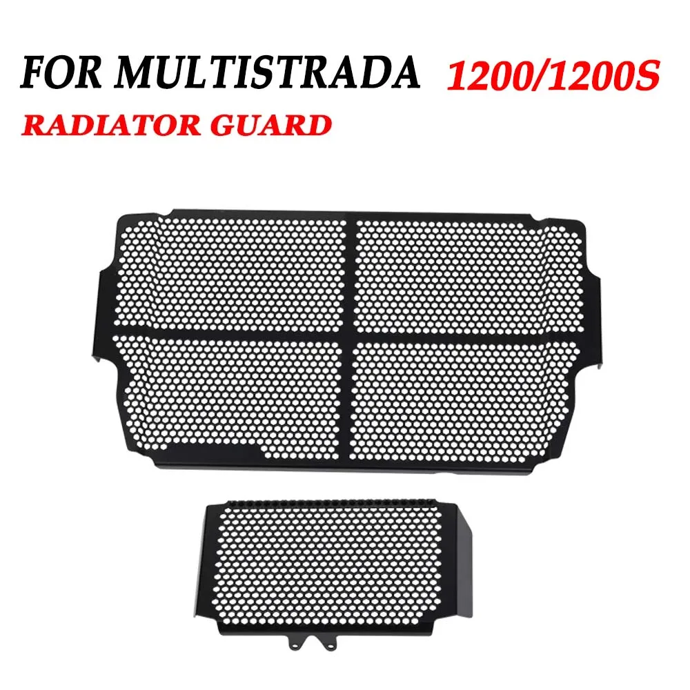 For Ducati Multistrada 1200 1200S 2010 2011 2012 2013 2014 Motorcycle Radiator Guard Protector Grille Cover Oil Cooler Guard