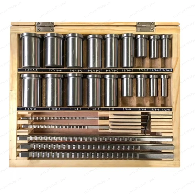 

Набор метрических протяжек для шпоночных пазов, 18 шт., 4/5/6/8 мм, протяжки для нарезания пазов 12-28, абсолютно новый