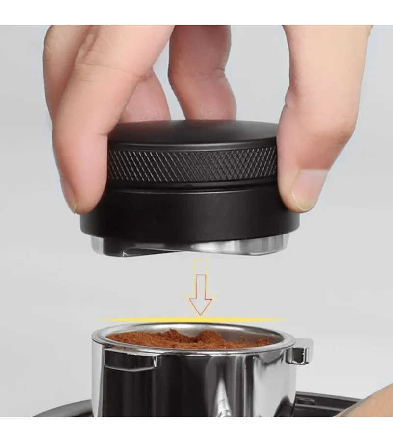 

Coffee Distributor Espresso Distribution Tool/Leveler 3 Angled Slopes Adjustable Palm Tamper Fits 51/53/58mm Portafilter Depth