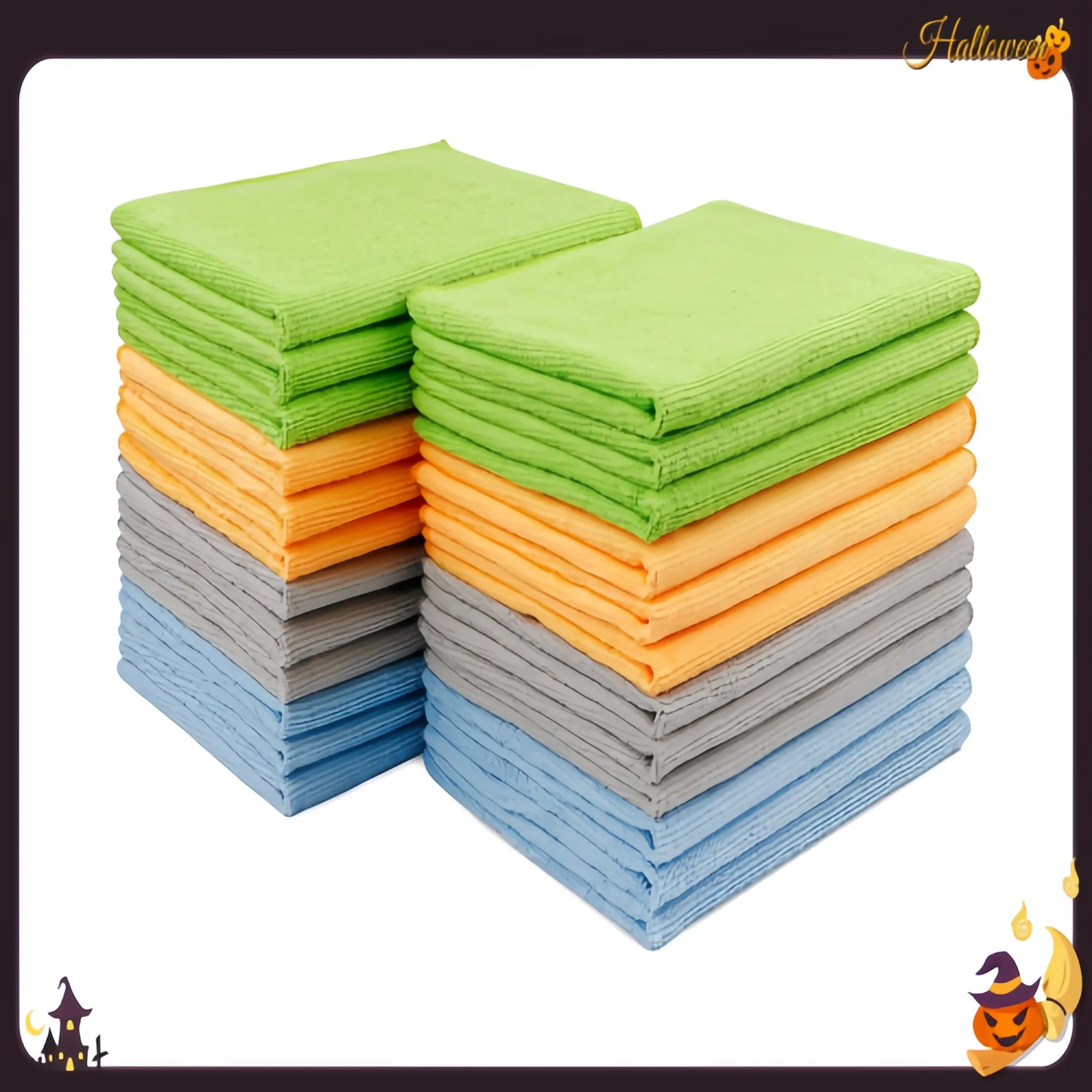 

Набор из 24 салфеток из микрофибры 12x16 дюймов — мягкие безворсовые полотенца для детализации автомобилей, кухни и уборки дома