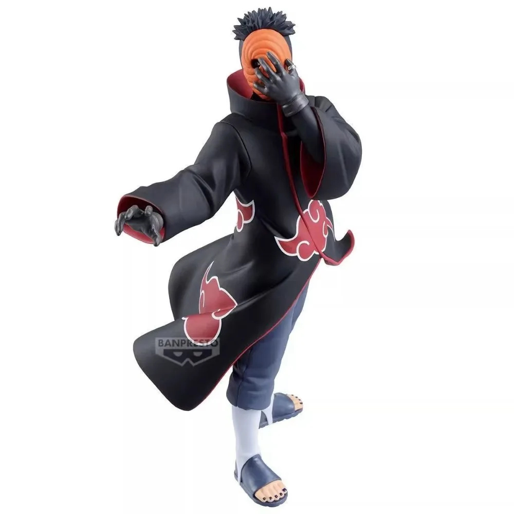 BANPRESTO NARUTO VIBRATION STARS TOBI Naruto Uchiha Obito Anime figura de acción modelo Bandai colección de juguetes regalos para niños en Stock