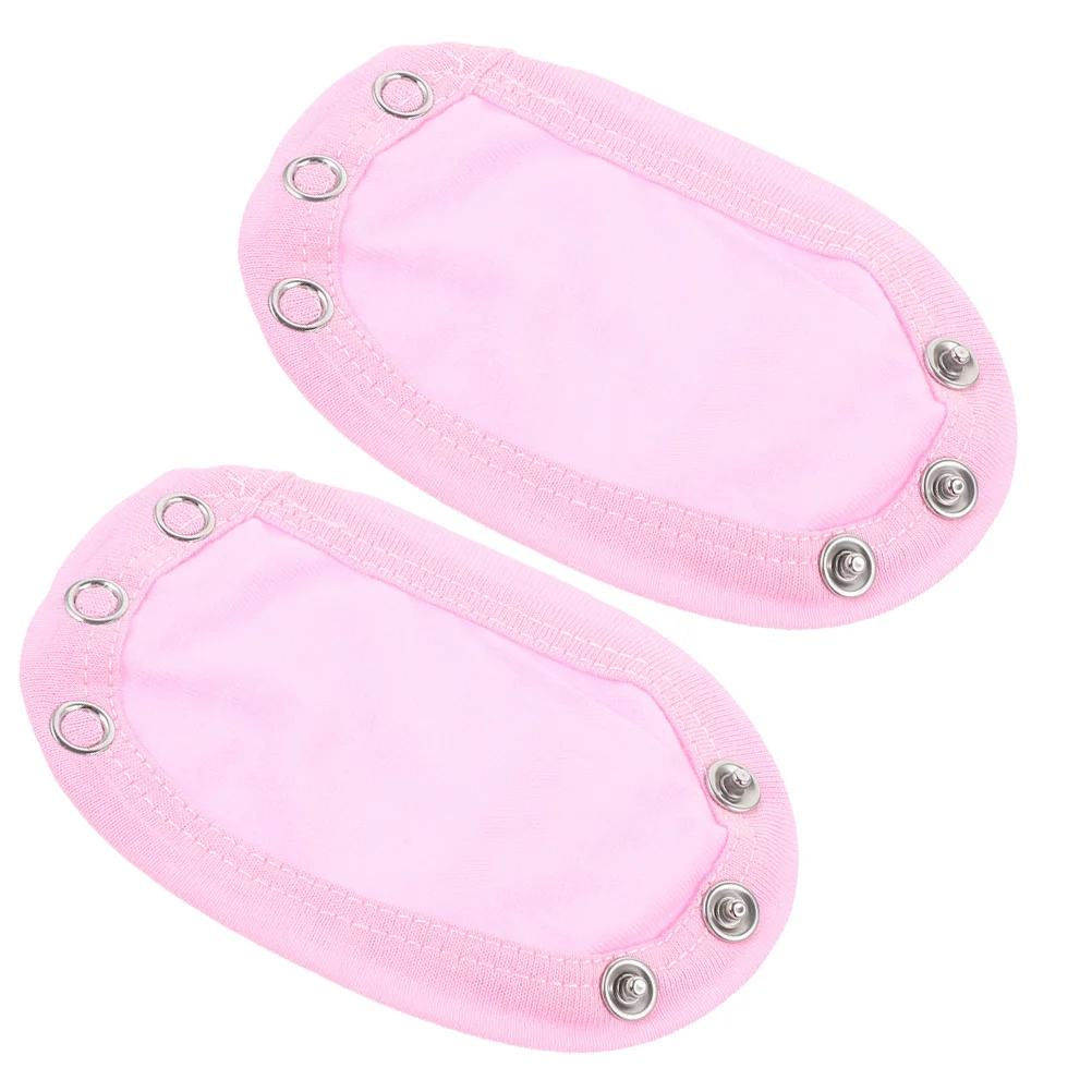 

2Pcs Soft Comfortable Baby Bodysuit Extender Double Layer Adjustable for Newborns Toddlers Unisex Clothing Snap Button