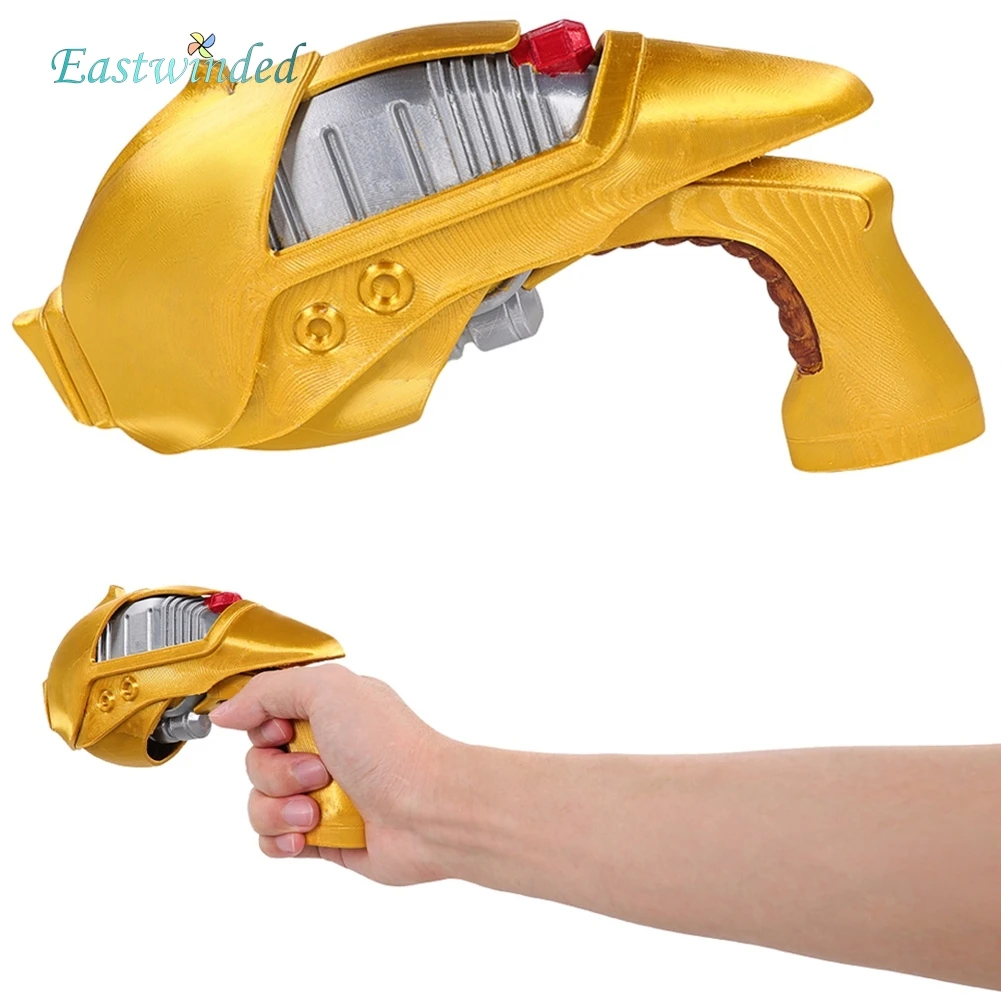 

Cartoon Lilo Cos Stitch Cosplay Yellow Toy Gun Prop Halloween Roleplay Costume Accessories Disguise Carnival Party Weapon Prop