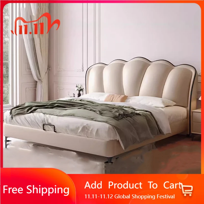 

Ergonomic Bedroom Massage Bed Queen Double Modern Sleeping Mobile Bed Children European Muebles De Dormitorio Salon Furniture