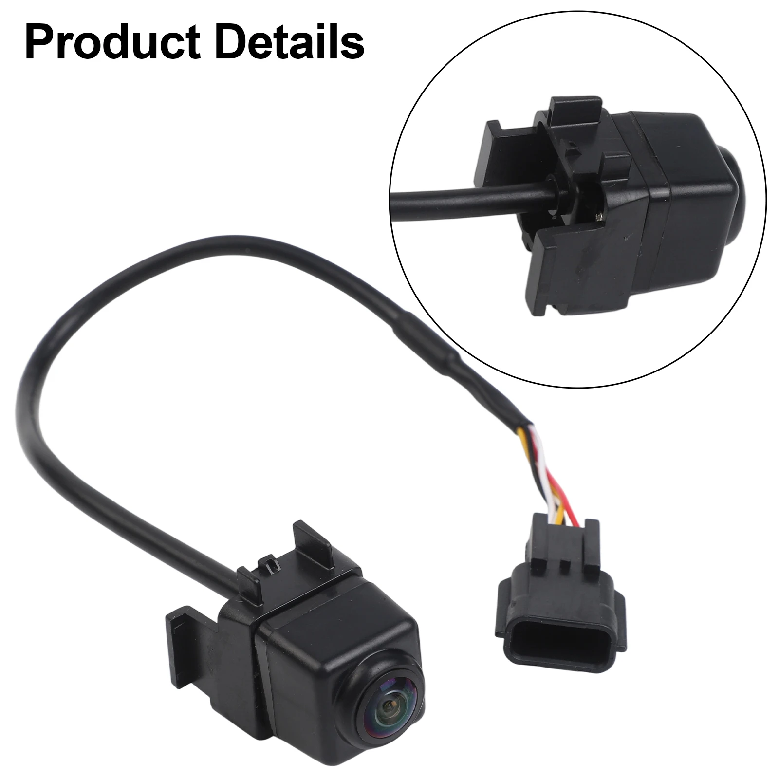 Rear View Parking Camera System Black Car Rear View Camera Reliable Performance Wear-resistant 12V Voltage Compact Design