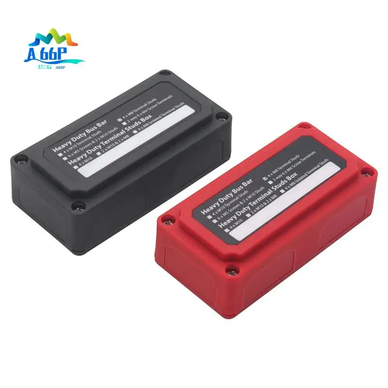 

A66P-2PCS 300A шина для тяжелых условий эксплуатации, блок распределения питания, шиночная коробка с клеммными шпильками 4XM8 (5/16 дюймов) для автомобиля, лодки на колесах
