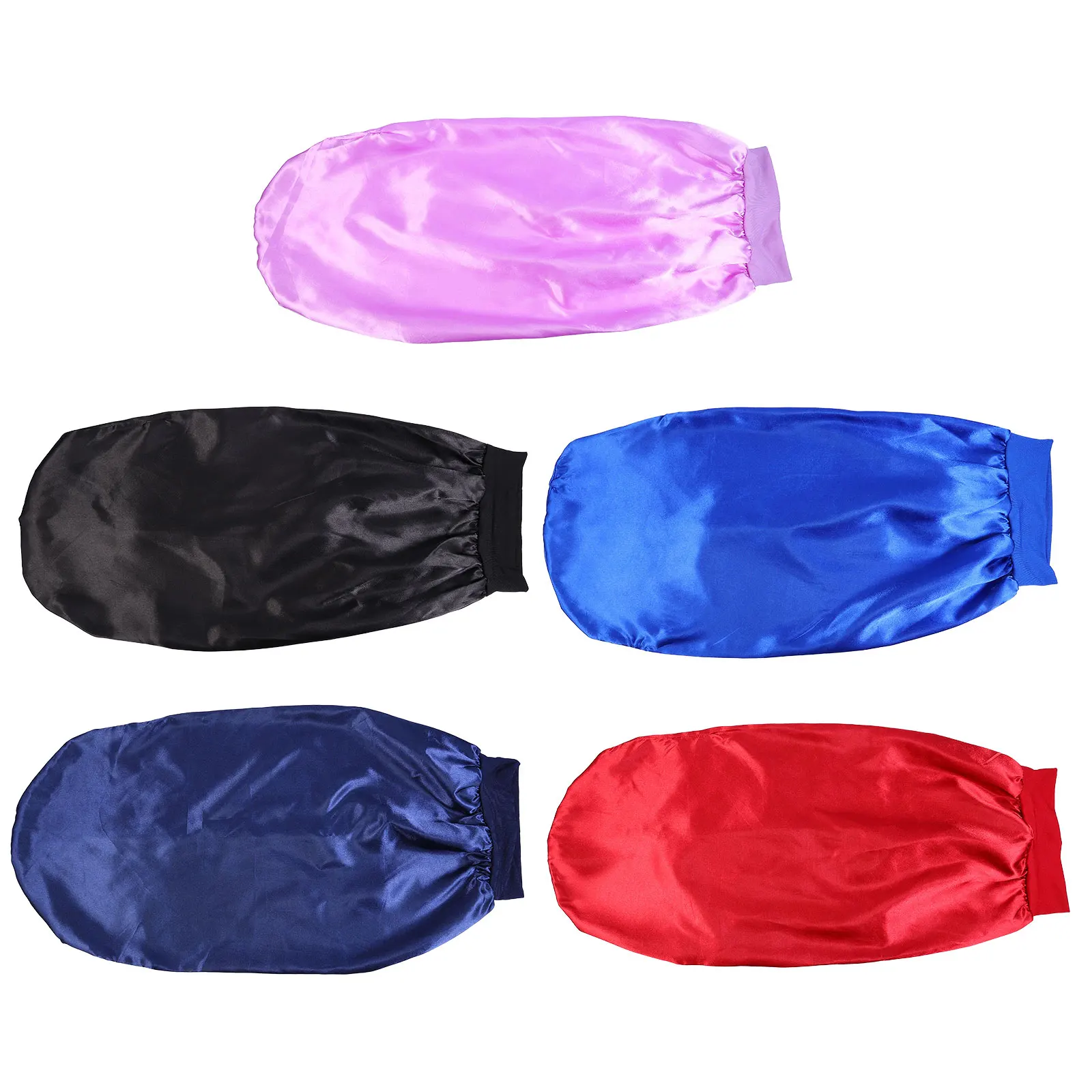 

5Pcs Satin Bonnet High Elasticity Women Hair Protection Long Tube Design Hair Protection Hats Gifts