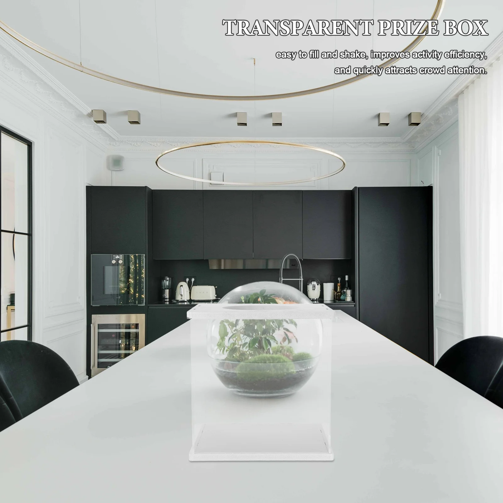 

Transparent Acrylic Raffle Box with Slot Clear Ballot Box for Donations Charity Fundraising Suggestion Voting Contest Container