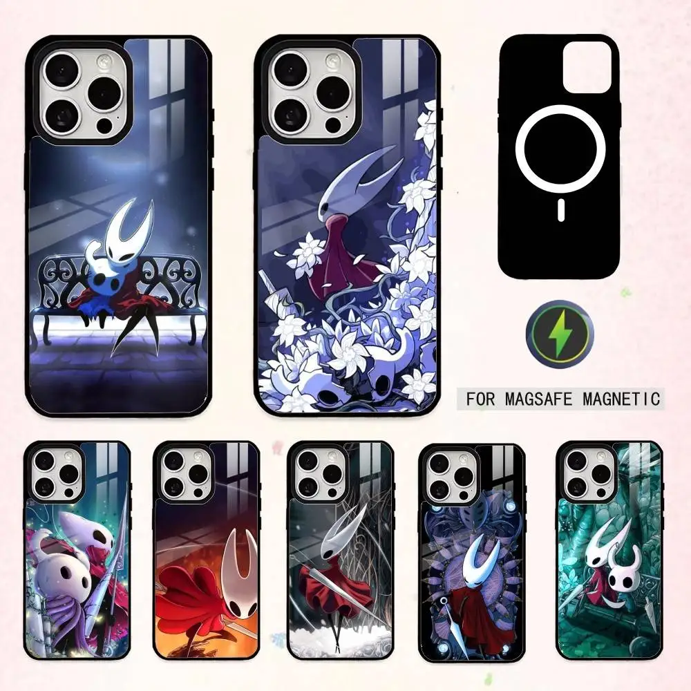 

H-Hollow Game K-Knight Phone Case For iPhone17,16,15,14,13,12,11 Plus,Pro Max Magnetic For Magsafe Wireless Charging