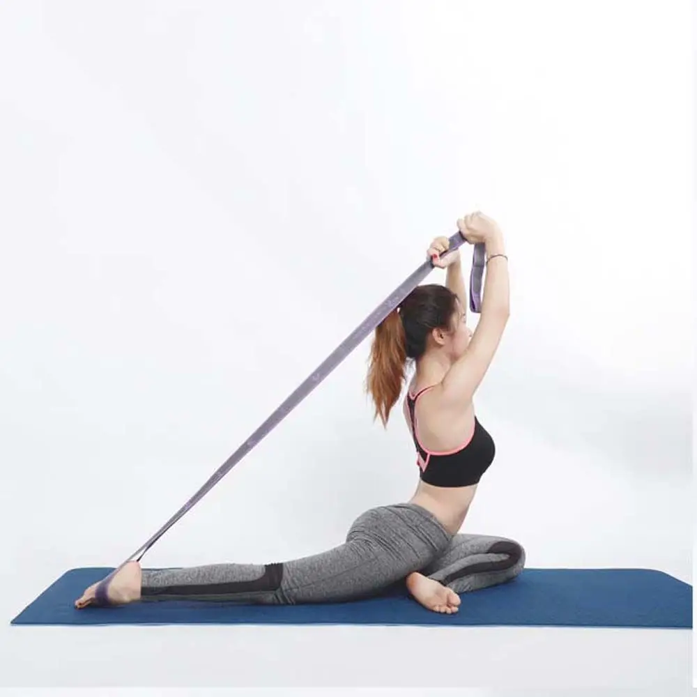 Dance Sports Multi Loops Latex wire Nylon Strap Elastic Stretch Rope Yoga Belt Pilates Tension Band