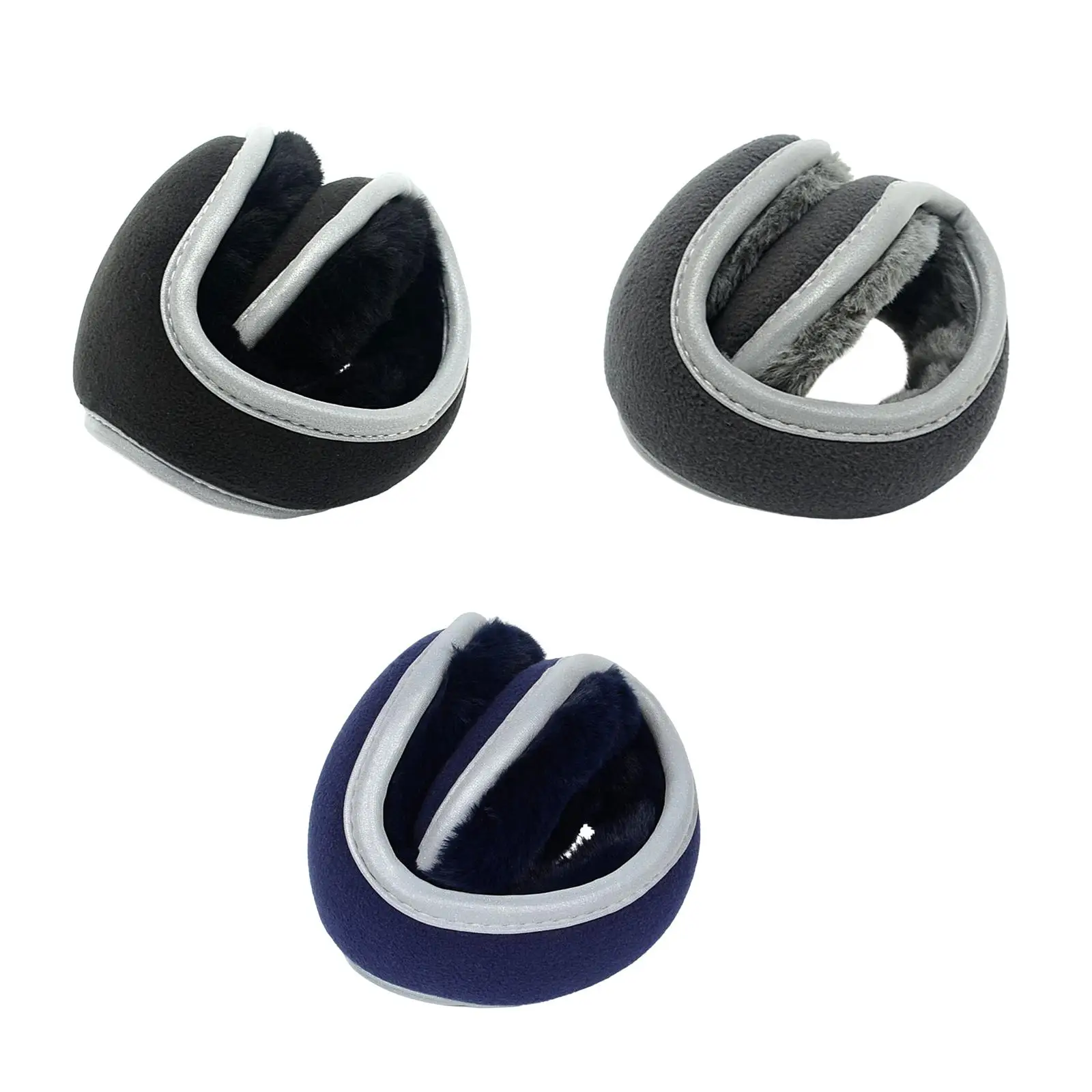 Foldable Winter Ear Warmers for Adults Premium Fleece Cold Proof Earmuffs for Cycling Running Skiing Outdoor Activities