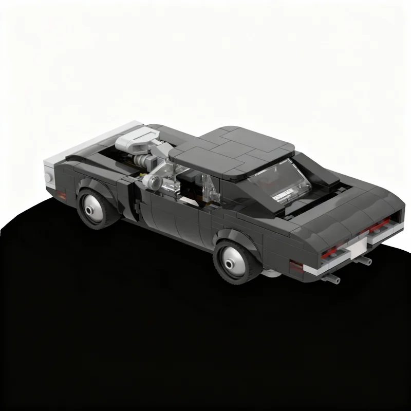 440pcs MOC ULTIMATE Fast Furious Dodge Charger RT City Champions Model Building Blocks DIY Creative Gift Display Decor Premium view 4