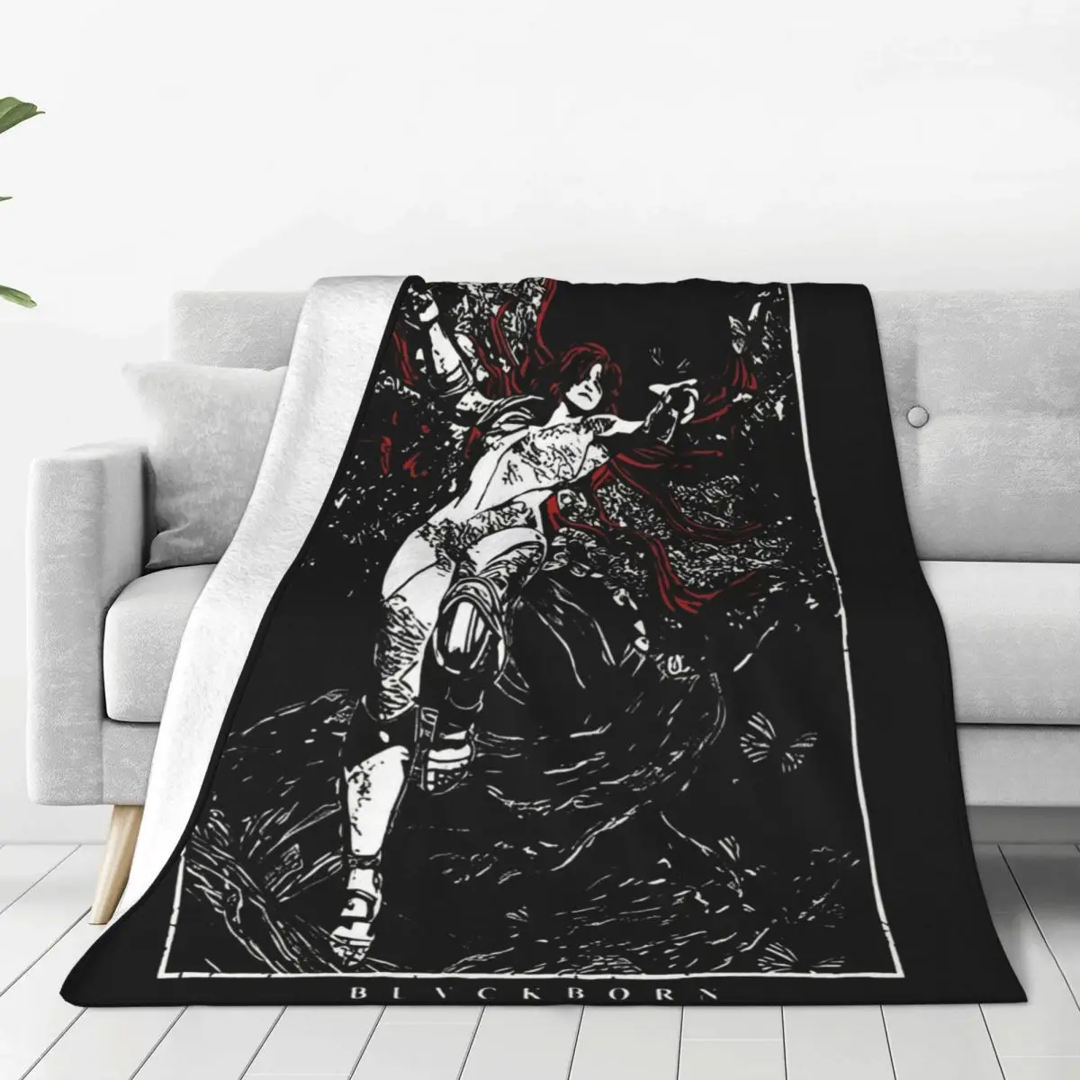 Malenia Blade Of Miquella Blankets Flannel Textile Decor Video Game Lightweight Thin Throw Blanket for Home Travel Rug Piece