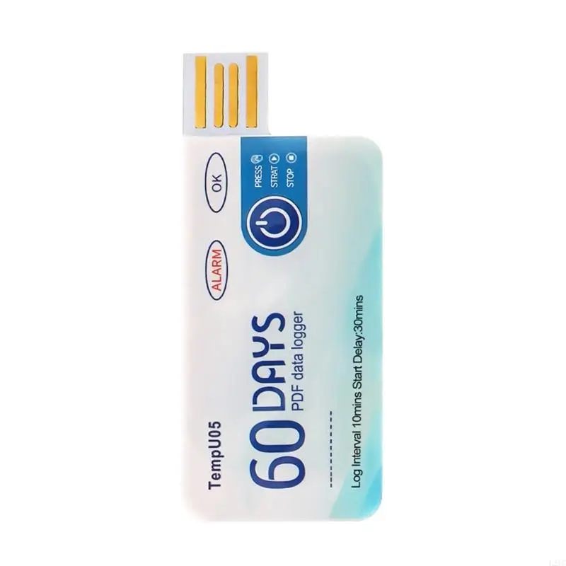 

2025 Новый 10000-точечный USB-регистратор данных о температуре, регистратор температуры с отчетом в формате PDF, одноразовый на