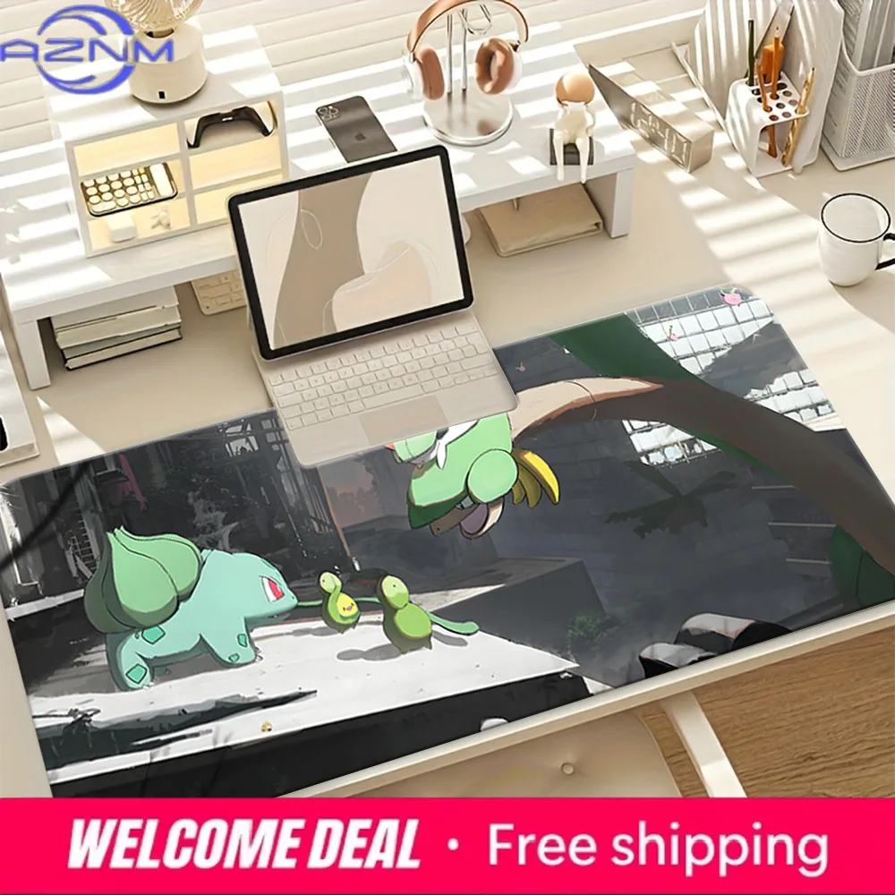Bulbasaur & Tropius City Adventure Non-Slip Washable Card Playmat Desk Mat