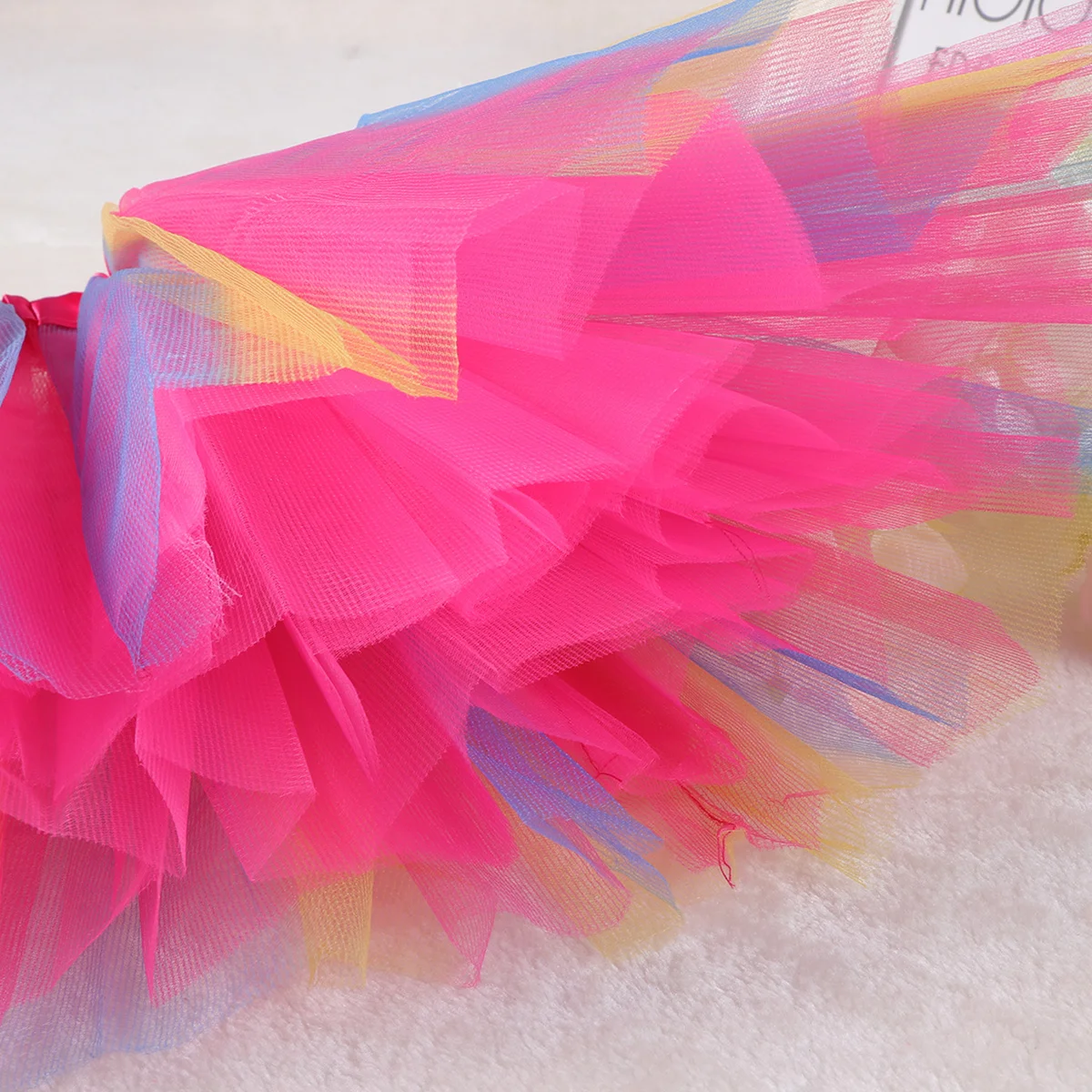 

Baby Girls Mini Tutu Skirt Rose Red Comfortable Summer Dress for Kids Dance Party Gauze Skirts Girl Tulle Skirt