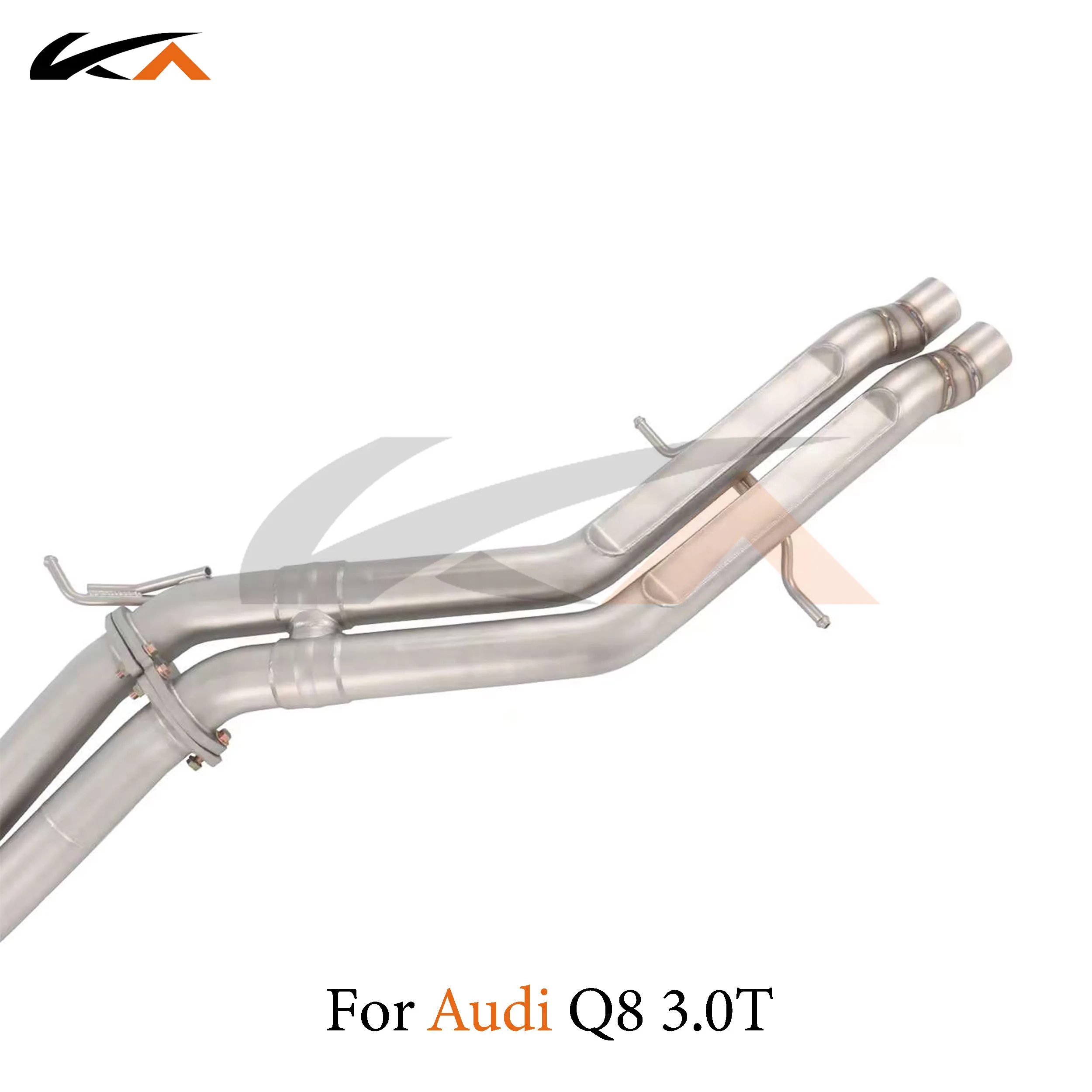 KA Tuning exhaust system steel catback for Audi Q8 3.0T performance auto parts muffler valve car accessories