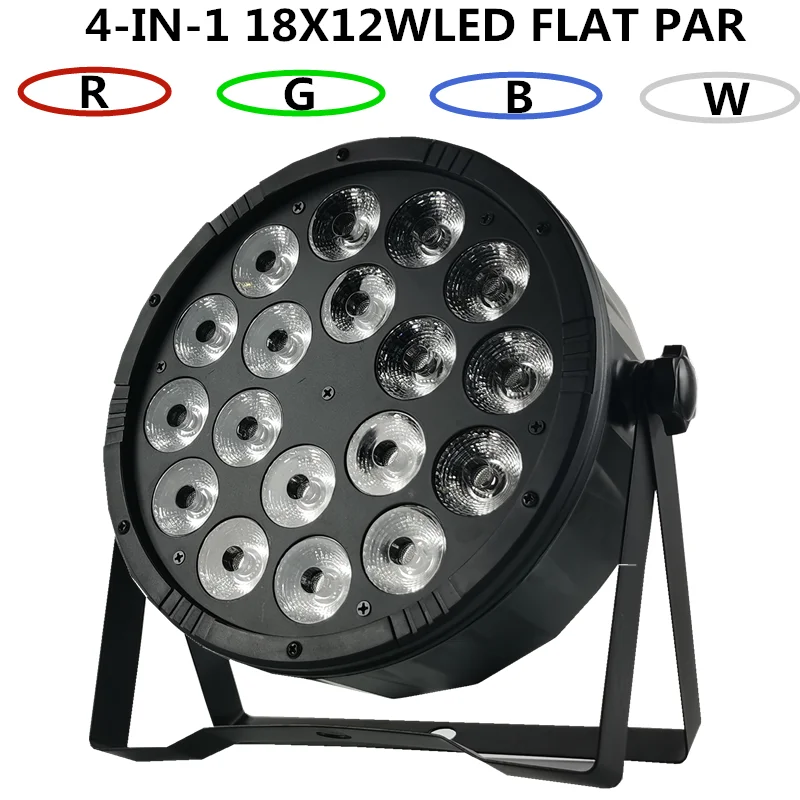 Lumière PAR à LED 18x12W RGBW pour disco, lumière de scène lavage x control, équipement professionnel pour DJ