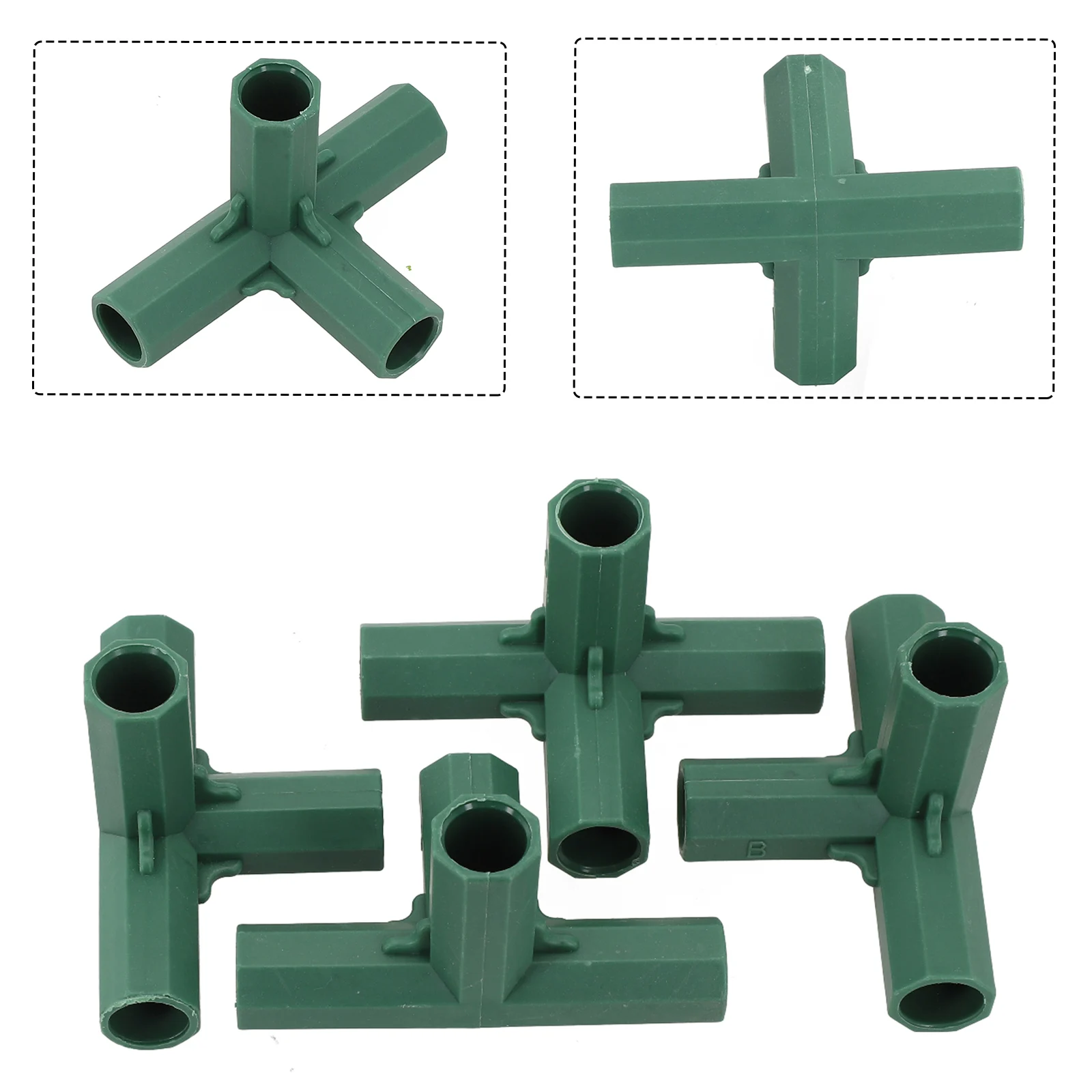 Adapter Connector Frame Structuur Meubels Met Ribbels Tuin Groene Kas Gewrichten Adapter Buiten 4 Stuks