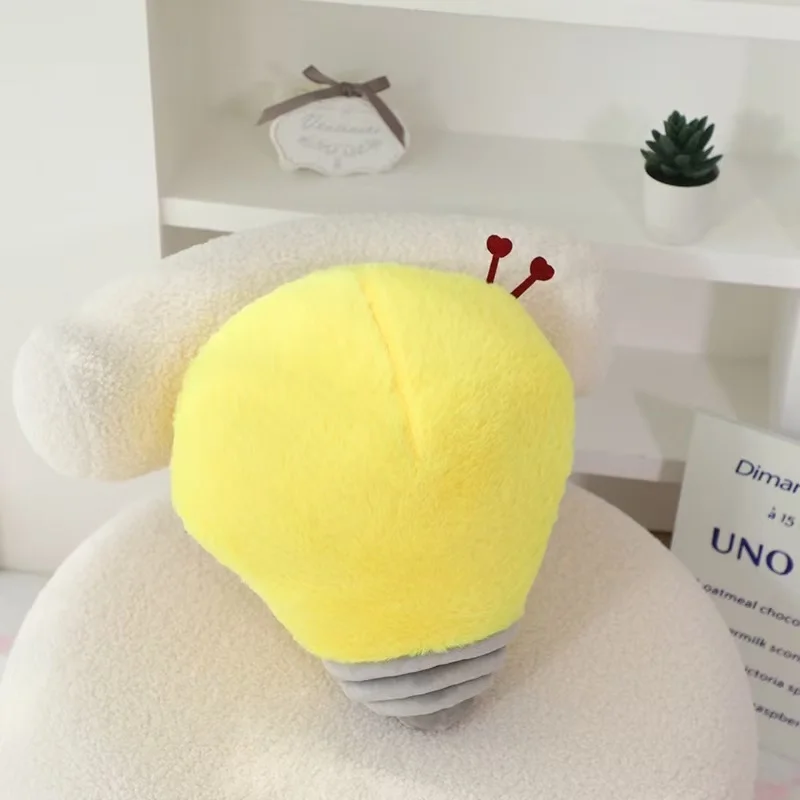 35 cm nieuwe gesimuleerde gloeilamp pop gevuld knuffelkussen cartoon anime kussen geschikt voor kinderverjaardagscadeau leuke pop