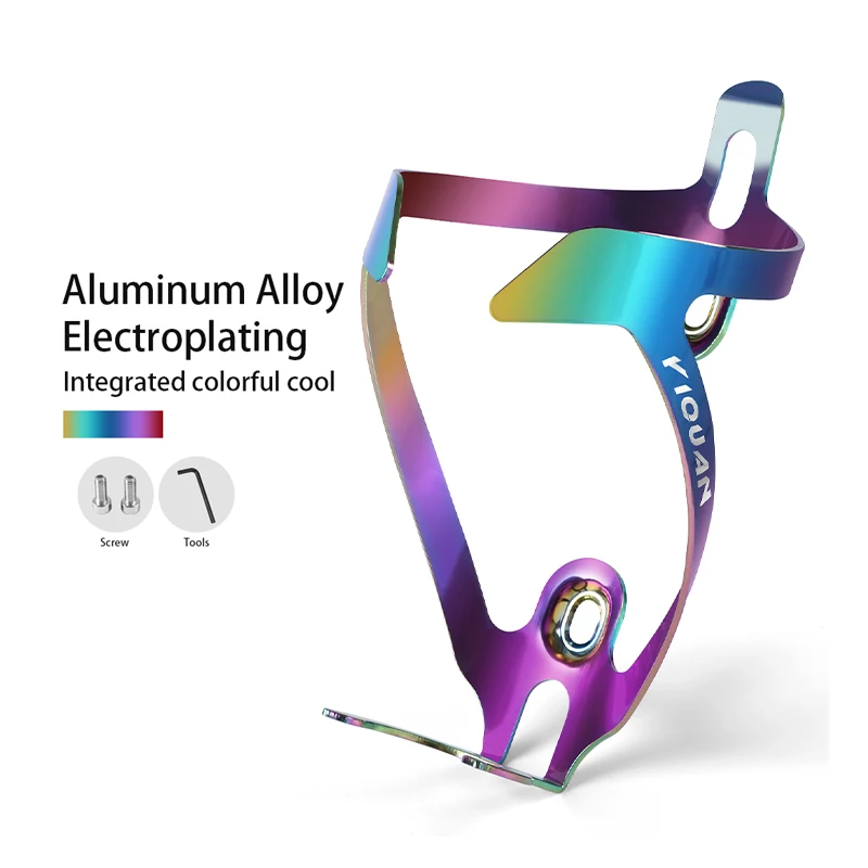 Mountain Bicycle Aluminum Alloy Electroplating Bright Water Bottle Cage Colorful Bicycle Kettle Holder