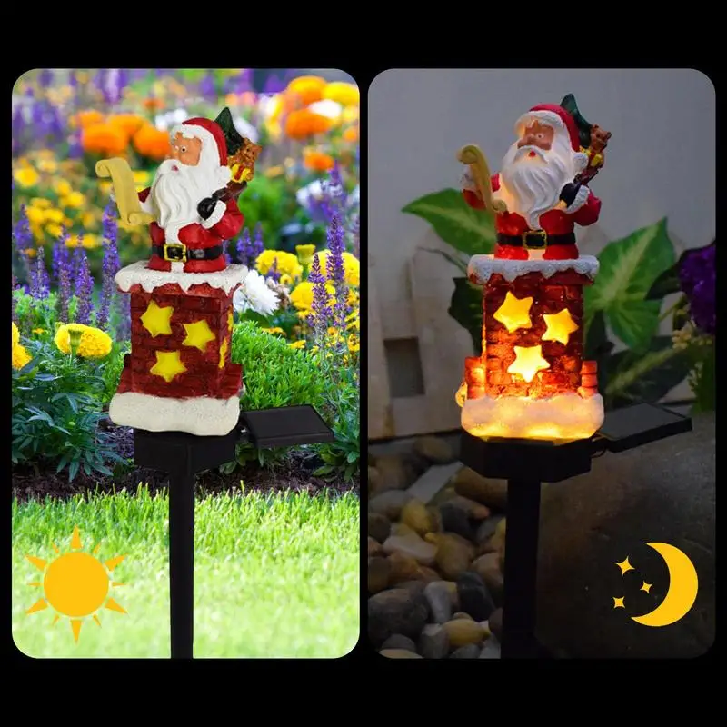 

Christmas Pathway Lights Christmas Decor Santa Claus Pathway Stake Lamp Solar Pathway Lights For Gardens Patios Lawns