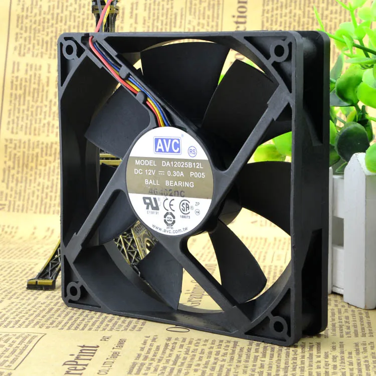 

ORIGINAL 12CM12025 12V0.3A DA12025B12L P005 4PIN PWM FAN