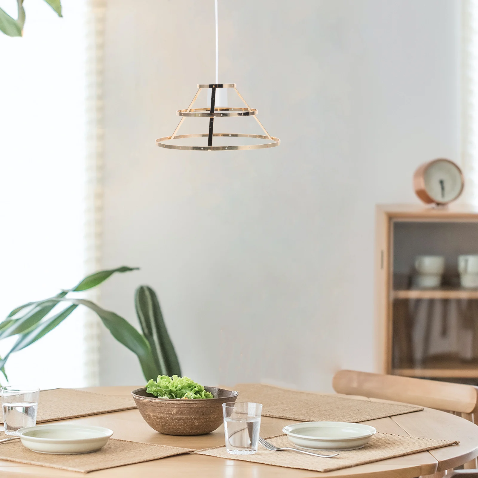 DIY الجدول عاكس الضوء الإطار مادة الحديد لا نتوءات حواف ناعمة طويلة الأمد تصميم فريد المنزل فندق استخدام عاكس الضوء DIY الإطار