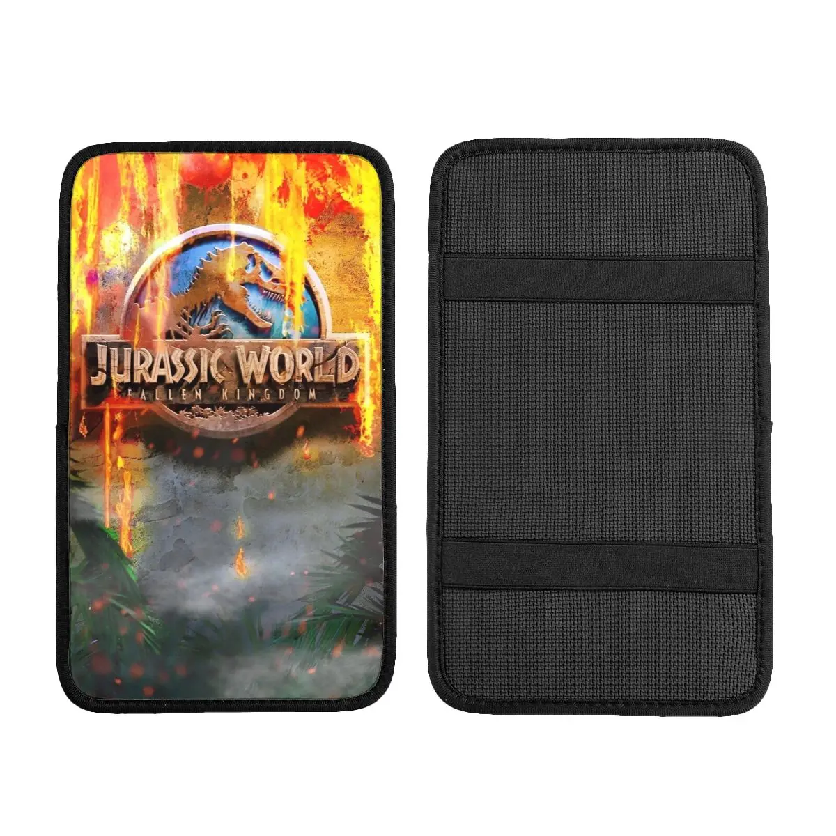 وسادة غطاء مسند الذراع العالمية من Jurassic World لوحدة التحكم المركزية للسيارة، ملحقات ديكور السيارة مناسبة لمعظم السيارات #2