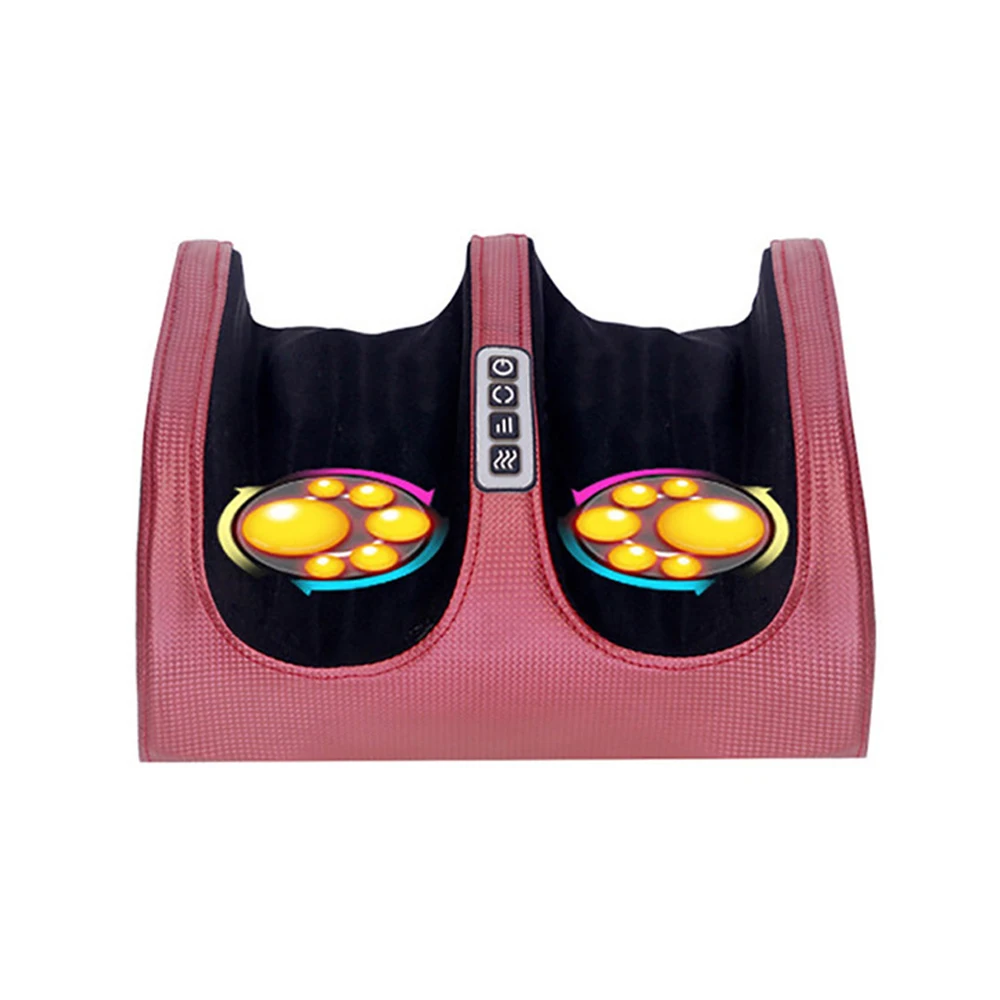 Elektrische voetmassage Shiatsu Kneden Deep Tissue Relax Verwarmde Roller Kalf Pijnbestrijding Vermoeidheid Spieren Vibrator Machine Gezondheid