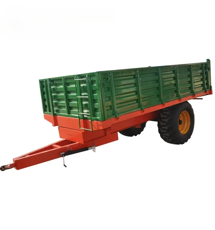 Factory sells 2-wheel single-shaft 8-ton agricultural dump tractor trailer