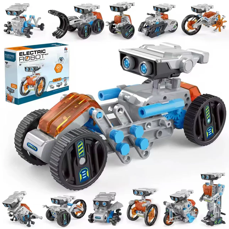 1PC-DIY Science Experiment Solar Robot Toy DIY Building Powered Learning Tool Education Robots Technological Gadgets Kit for Kid