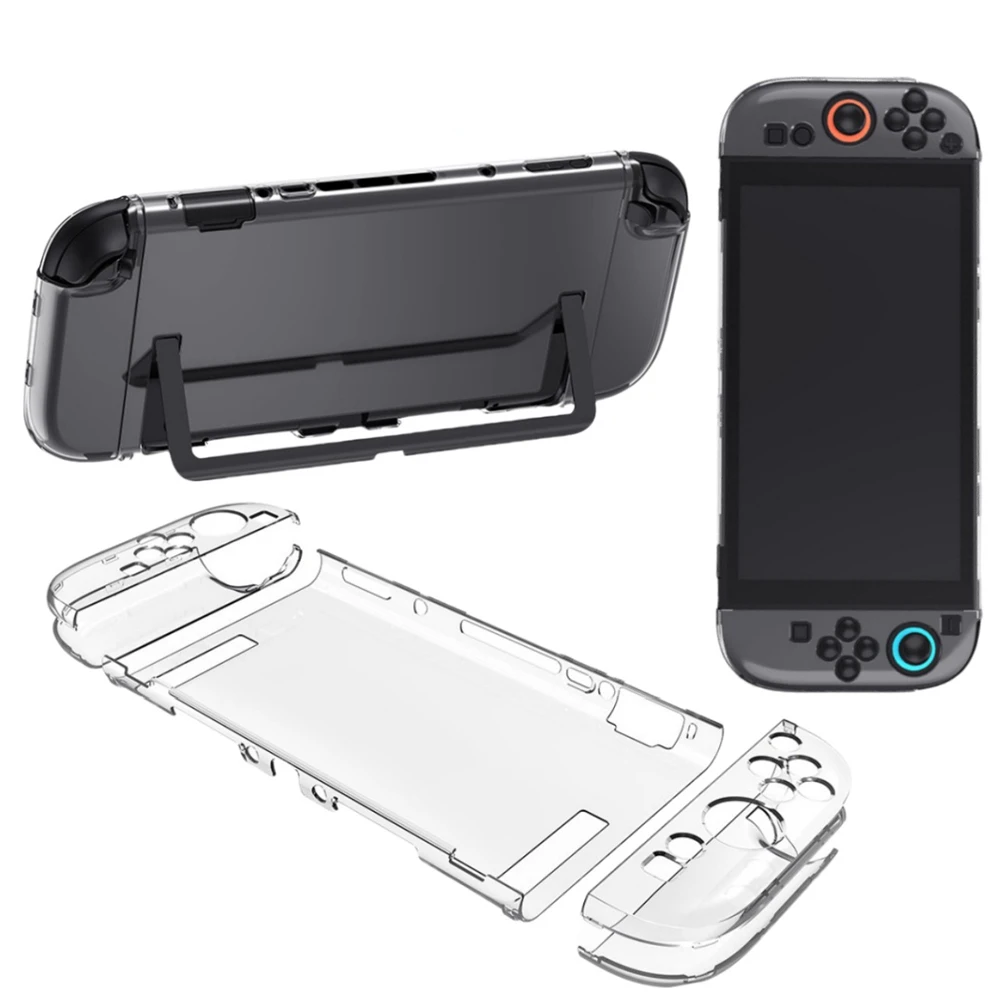 Transparent Crystal Clear PC Shell Case for Switch Protective Outer Cover for Switch 2