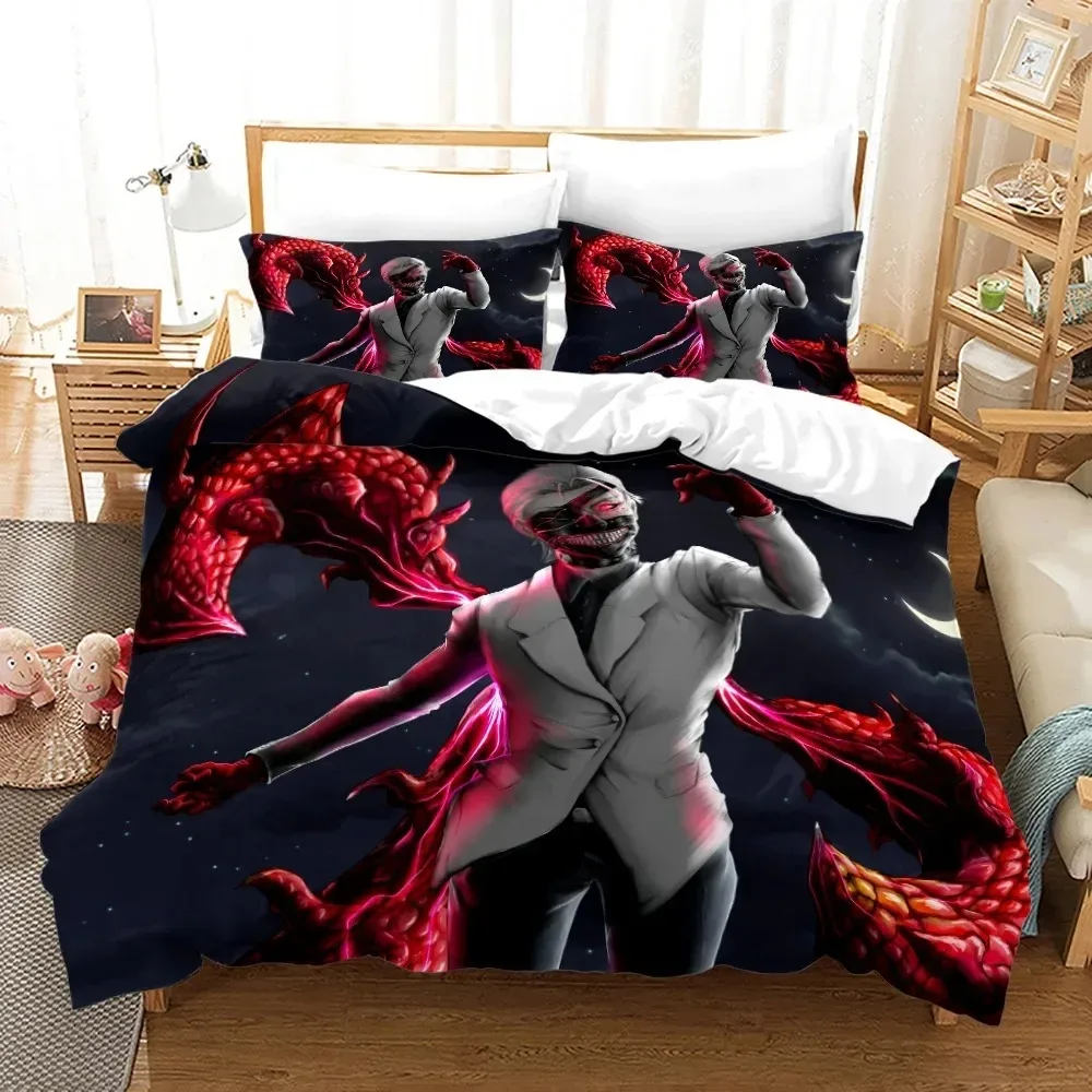 Tokyo Ghoul Kaneki Ken 3D NEW Duvet Cover Pillowcase Bedding Set Adult Boy Girl Bedroom Decoration Children Single Double Large