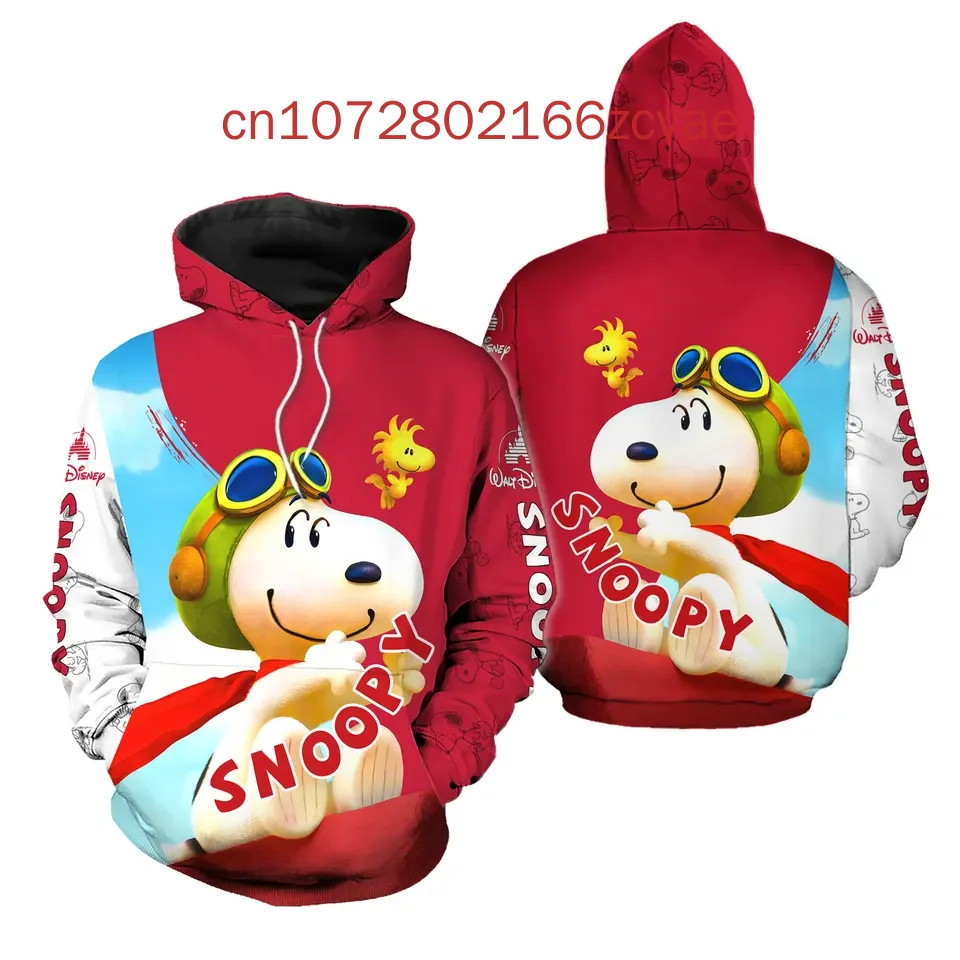 New Snoopy Hoodies 3D Printed Casual Street Fashion Men's and Women's Children's Hoodies