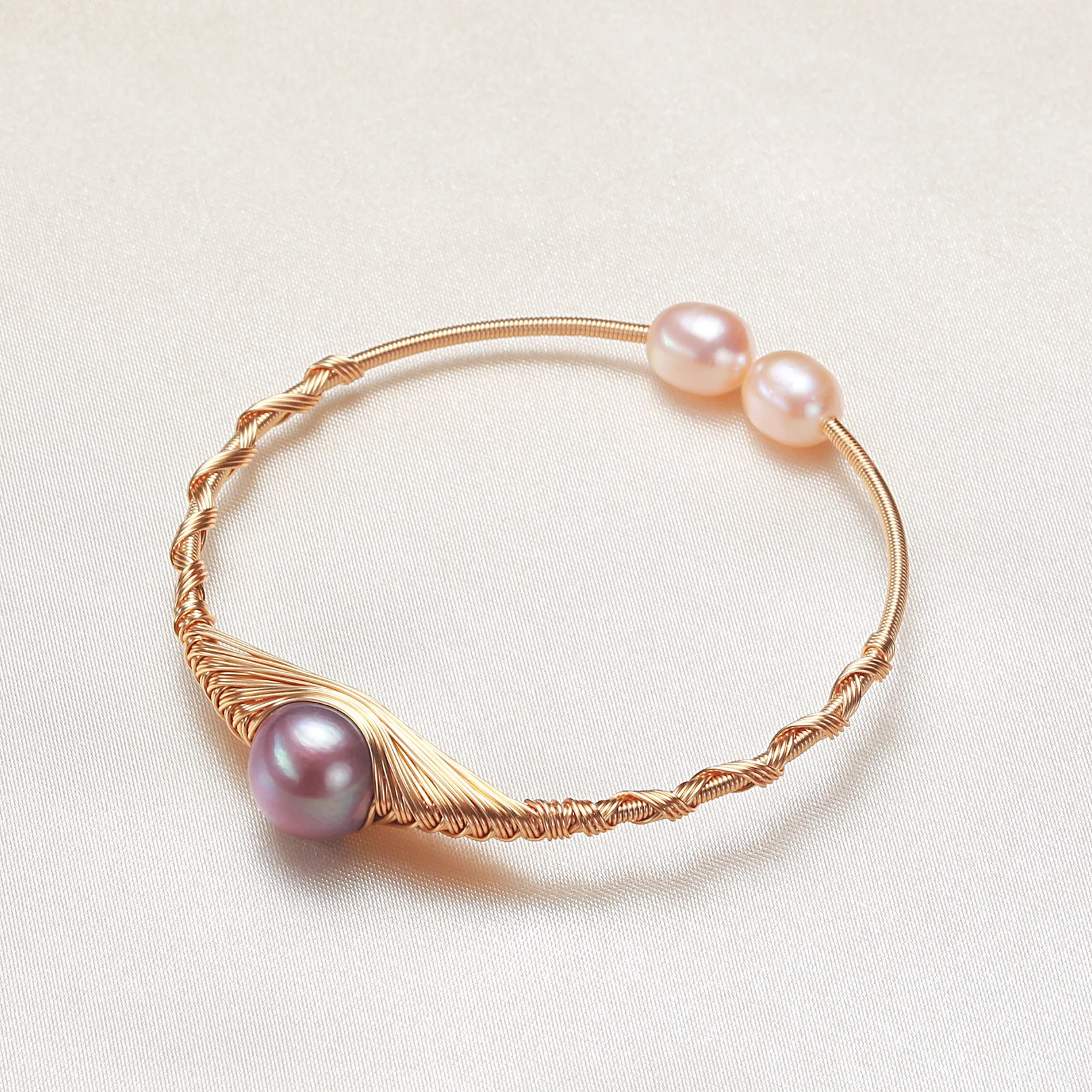 100 % natürliche Süßwasserperle, 14 Karat Gold gefüllt, Damen-Armreif, Schmuck, Frauen-Geburtstagsgeschenke, kein Verblassen, günstig – Detail 2