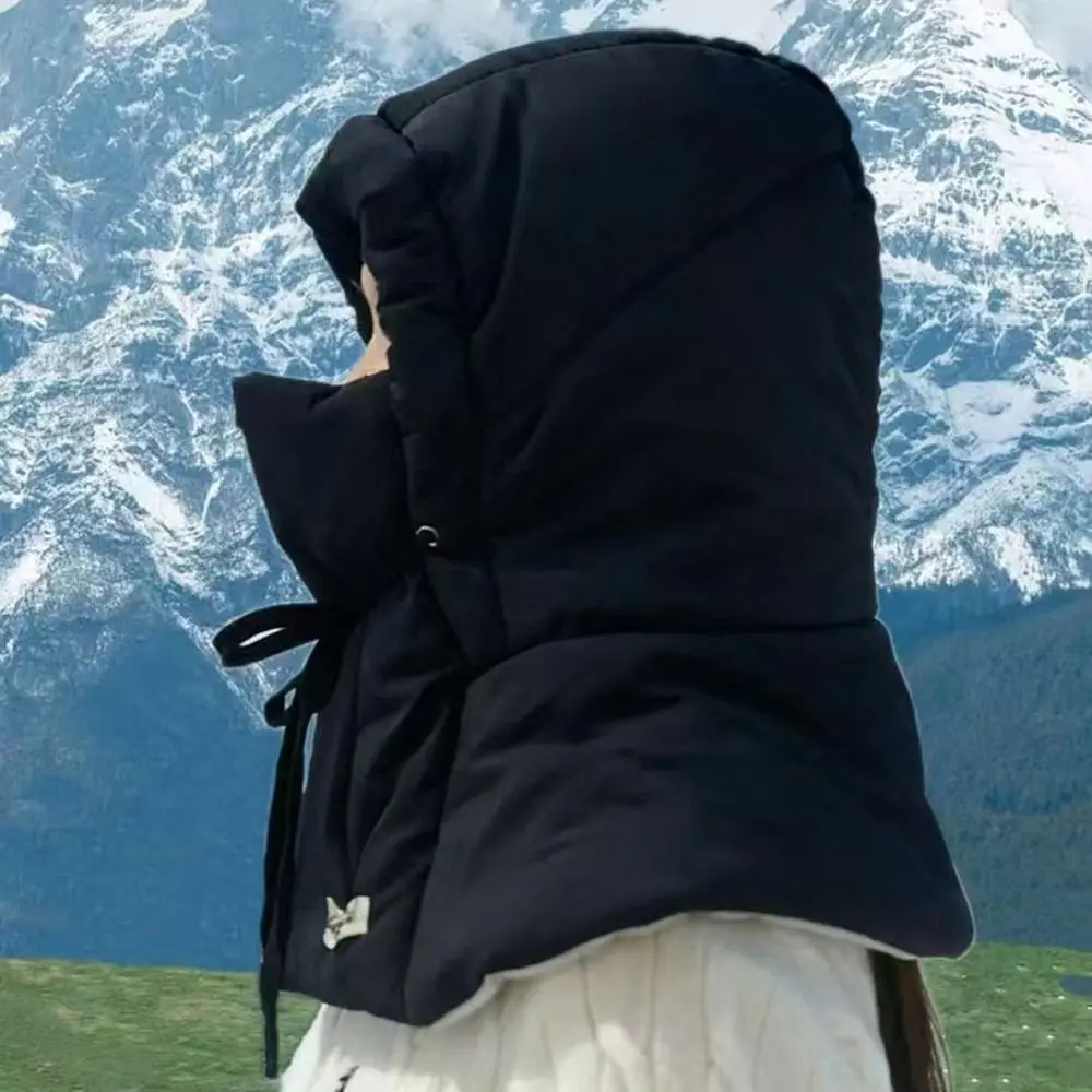 

Casual Warm Winter Ski Hat Keep Warm Integrated Face Ear Bomber Hat Cap Windproof Thickened Earflap Bonnet Unisex