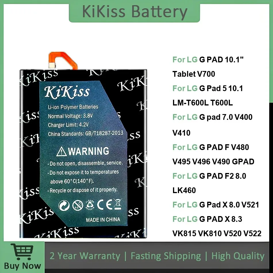 

Замена аккумулятора премиум-класса BL-M02 BL-T31 BL-T14 3550-12000 мАч для LG G Pad 10,1 дюйма F F2 X 5 7,0 8,0 8,3 10,1