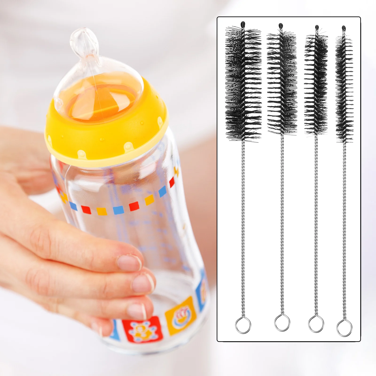 

13Pcs Straw Cleaner Brush Set Flexible Reusable Extra Long Drinking Straw Cleaning Tool Bottle Essentials