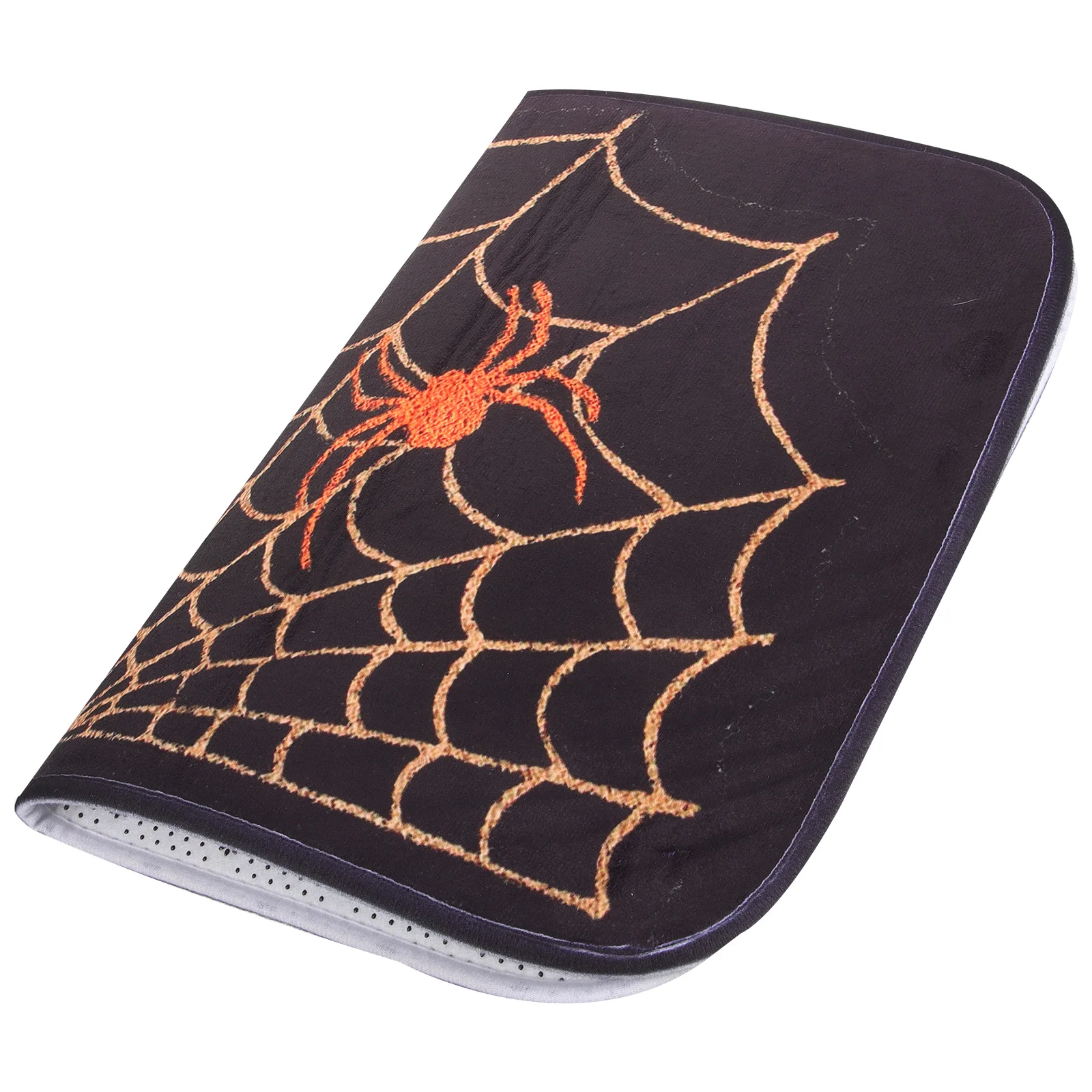 

s Non Halloween Floor Mat 40x60cm Spider Spider Web Bathroom Mat Bathroom Door Entrance Rug Decor for Home Party