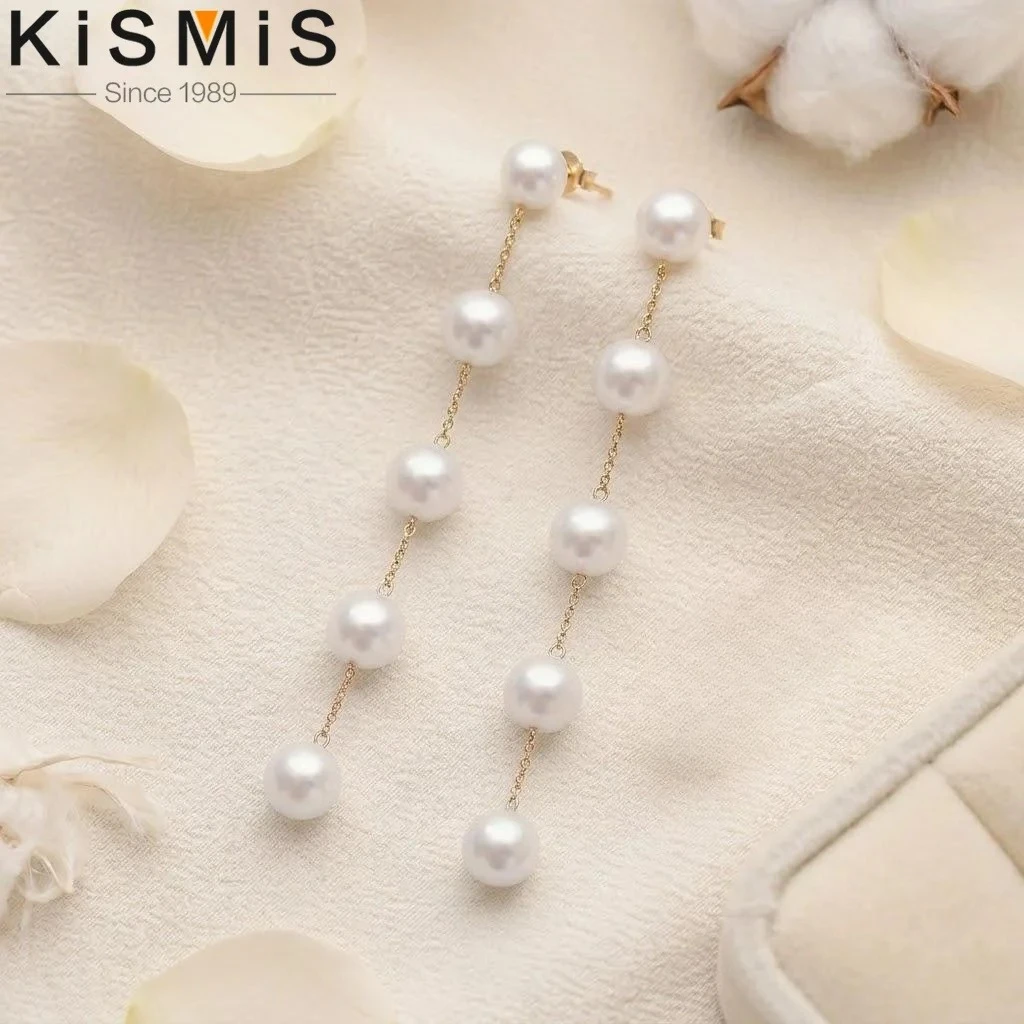 Women'S Accessories Gift Ideas - Pearl Earrings Long Chain Tassel Drop